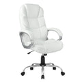 Fdw Office Chair Computer High Back Adjustable Ergonomic Desk Chair Executive Pu Leather Swivel Task Chair with Armrests Lumbar Support (beige)