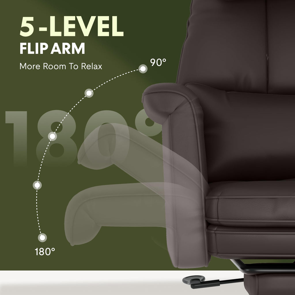 Flexispot Oversized Big and Tall Office Chair, 180° Flip Armrests for Pets&cross Legged, Computer Desk Chair with Footrest, Lounge Chairs for