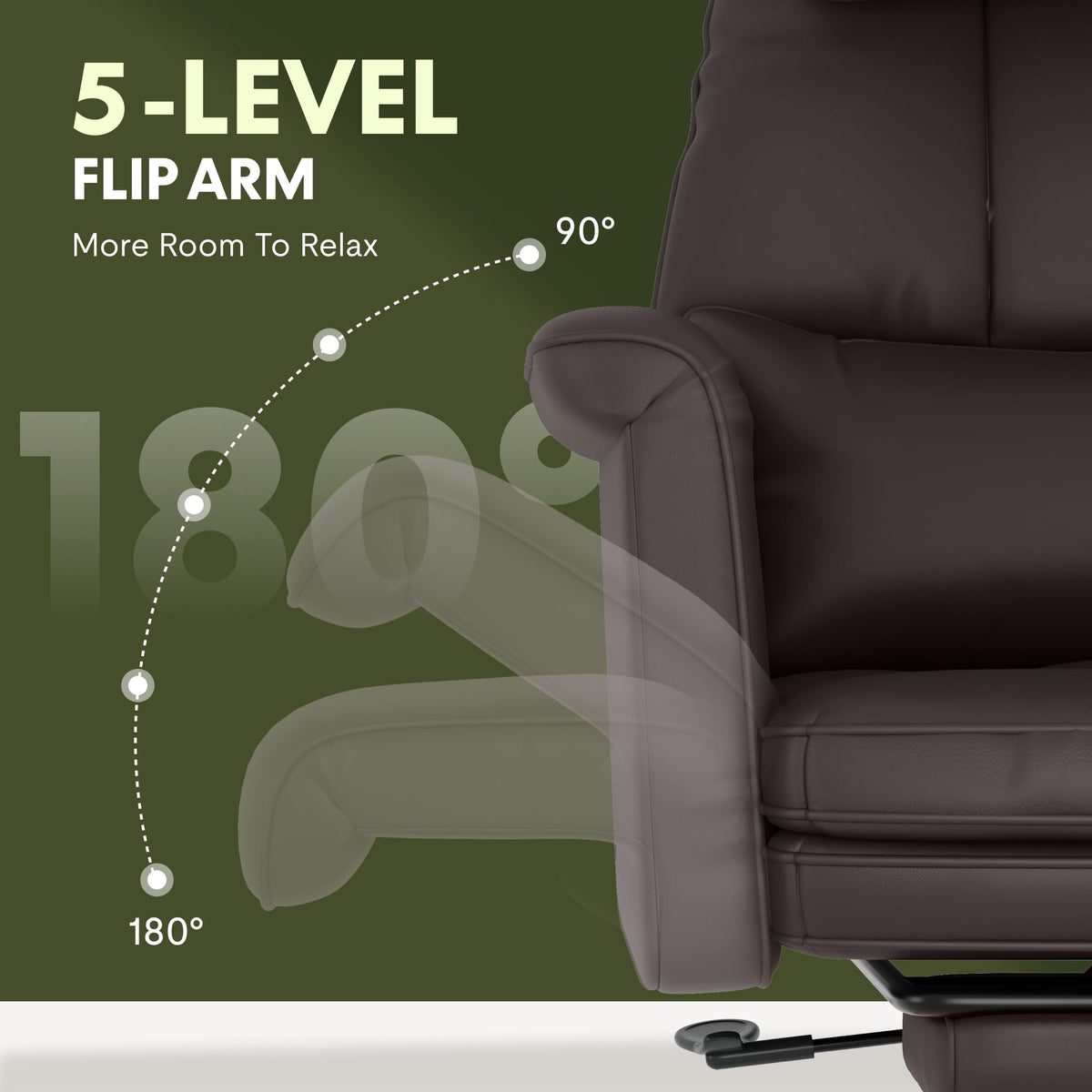 Flexispot Oversized Big and Tall Office Chair, 180° Flip Armrests for Pets&cross Legged, Computer Desk Chair with Footrest, Lounge Chairs for