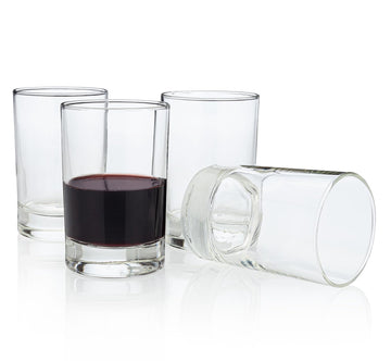 Bàcaro Rustic Italian Wine Glass - Stemless Piccolo Style, 4-Piece Set