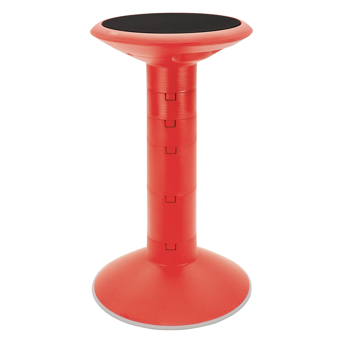 Storex Active Tilt Stool – Ergonomic Seating for Flexible Office Space and Standing Desks, Adjustable 12-24 Inch Height, Red (00324a01c)