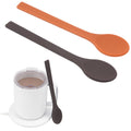 2PCs Silicone Stirring Spoons for Coffee Tea | 6.85-Inch Coffee&Espresso Spoons | Reusable Coffee Stirrers | Coffee Accessory | Dishwasher Safe