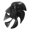 NUOBESTY Replacement Floor Fan Blade 7-Leaves 8.7-inch 22cm Black Plastic Air Circulation Fan Blade with 8mm Mount Hole for Indoor Cooling Accessories