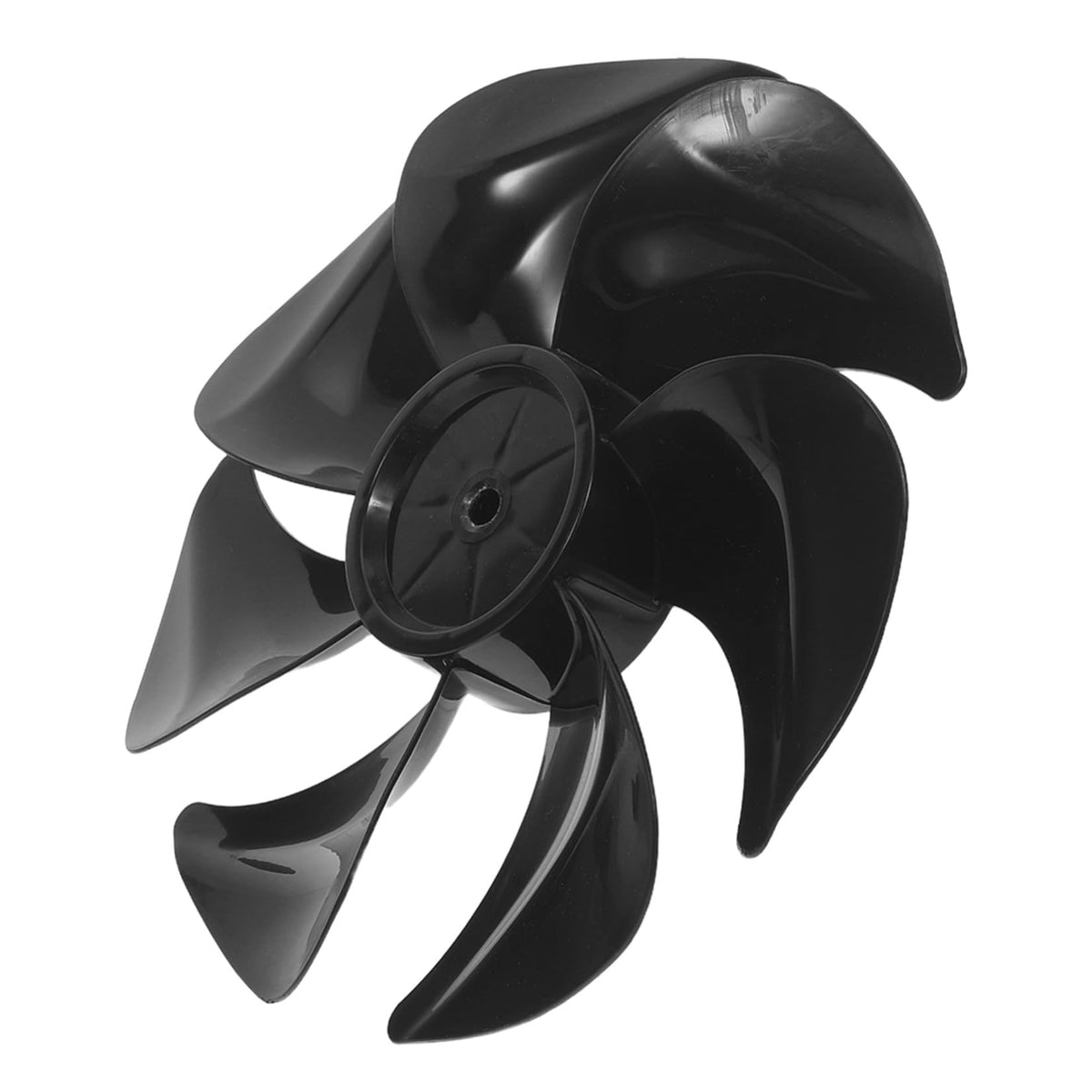 NUOBESTY Replacement Floor Fan Blade 7-Leaves 8.7-inch 22cm Black Plastic Air Circulation Fan Blade with 8mm Mount Hole for Indoor Cooling Accessories