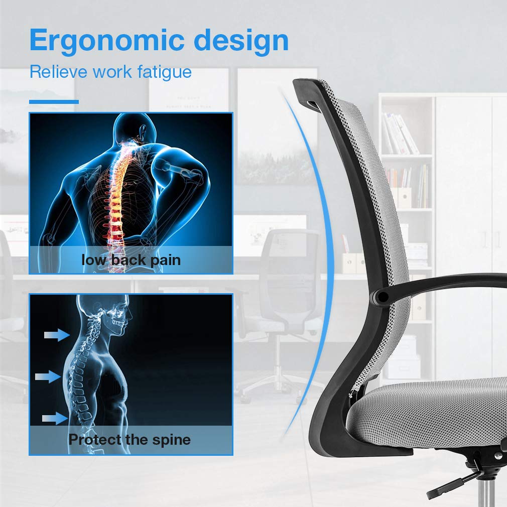 Drafting Chair Tall Office Chair Standing Desk Chair Adjustable Height with Arms Foot Rest Back Support Rolling Swivel Desk Chair Mesh Drafting