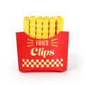 12PCS French Fry Food Bag Clips Set with Magnetic Chip Storage Box - Kitchen Snack Sealing Clips, Fun Fridge Accessories Gift