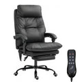 Anjieacen Massage Office Chair with Footrest 155° Recline High Back Office Chair with Footrest & 6-point Vibration, Comfy Computer Chair for
