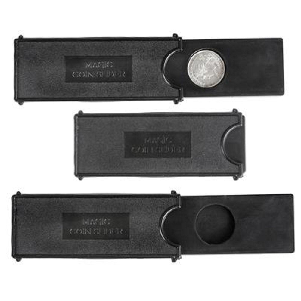 Rhode Island Novelty 4 Inch Magic Coin Case Black 24 Pieces