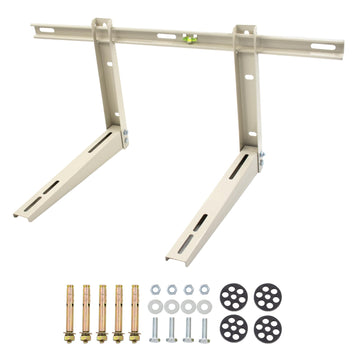 Yarssihha Mini Split Wall Mounting Bracket for Universal 7000-36000 BTU Ductless Air Conditioners Heat Pumps, Outdoor Heavy Duty Adjustable Wall Mount AC Bracket, Max Load: 400LBS