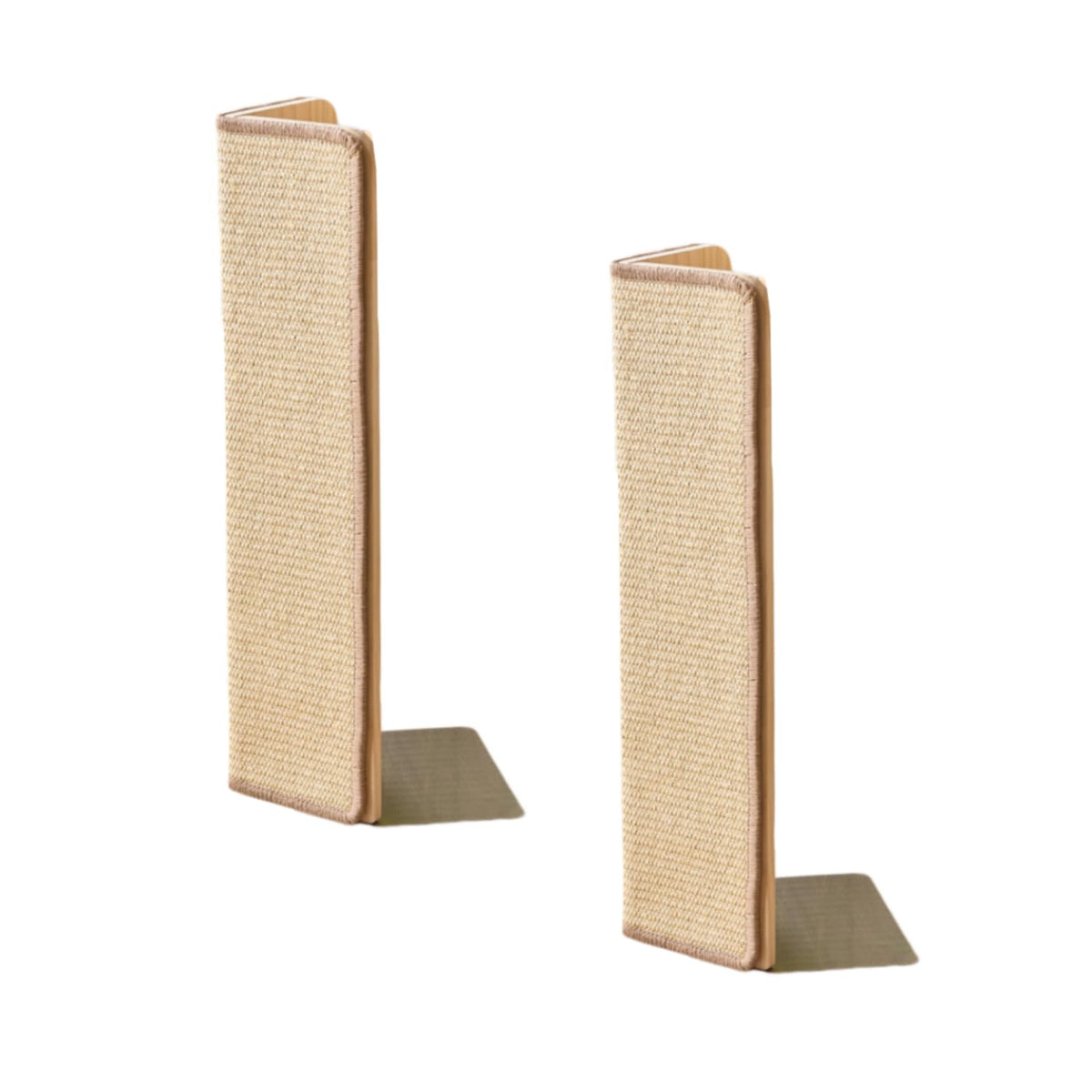SHENGOCASE 2-Pack Sofa Corner Cat Scratching Post, 23.6" Tall, Sisal, Replaceable Scratch Pad Mat, Couch Protector