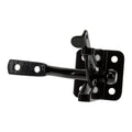 National Hardware Automatic Gate Latch Model N184-861 Black Steel 4 in Strike for Outswing Gates Doors Animal Pens Farm Fence Outdoor Metal Gate Hardware Latch System
