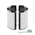 2 IN-1 Filter Replacement for Dyson TP06 HP06 PH02 PH01 PH03 PH04 HP09 TP09 HP07 TP07 TP10 HP10, Air Purifier Combi 360°Glass Activated Carbon Filter (Black)