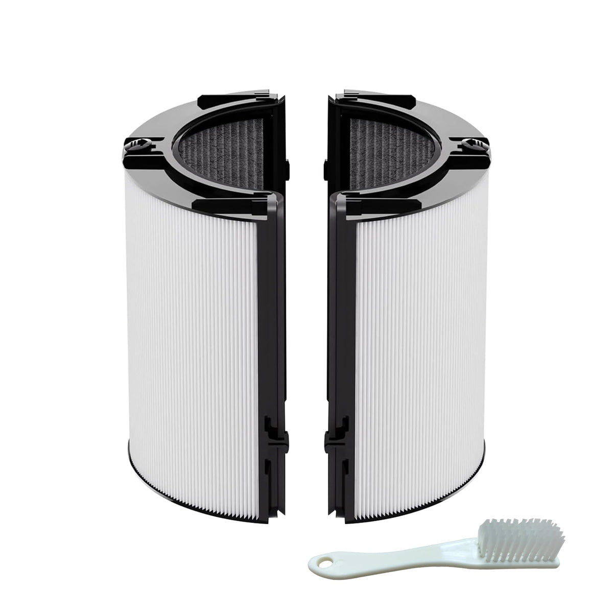 2 IN-1 Filter Replacement for Dyson TP06 HP06 PH02 PH01 PH03 PH04 HP09 TP09 HP07 TP07 TP10 HP10, Air Purifier Combi 360°Glass Activated Carbon Filter (Black)