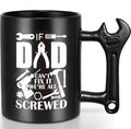 Fathers Day Dad Gifts, Funny Birthday Mug for Dads, from Daughter Son, Family, for Him, Humour, If DAD Can't fix it, We're All Screwed - Happy Birthday | Father's Day Presents