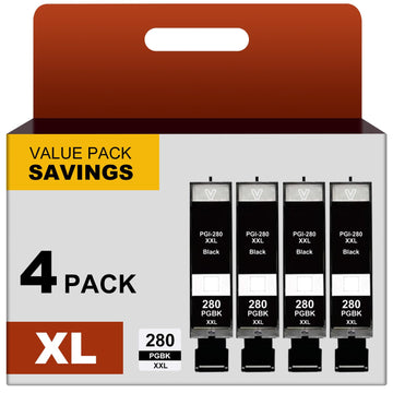 NEXTPAGE PGI-280 XXL PGBK Ink Cartridges Replacement for Canon 280XXL for TR8620a TR8600 TR8622a TR8520 TS9521c TR7520 TS9120 TR8622 TS9520 TS6220 TS6320 TS702a TR8500 Printers for 280XXL 280XL Black