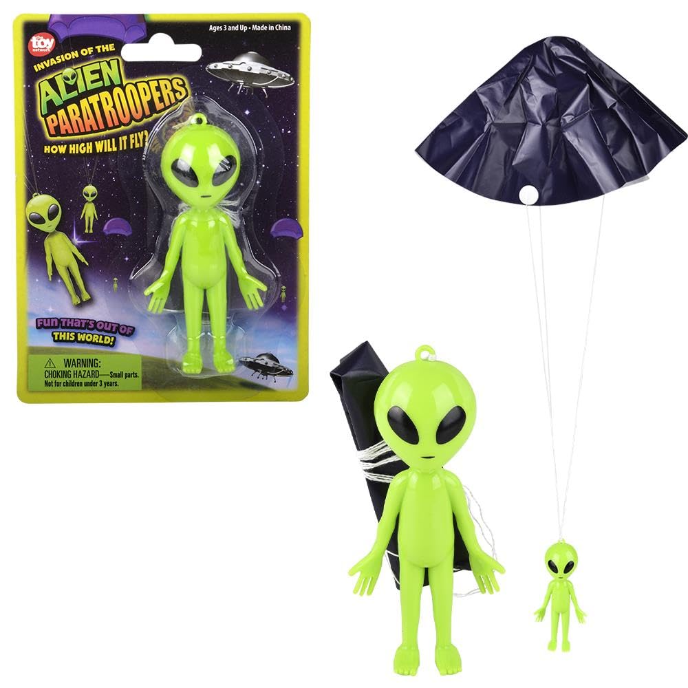 Rhode Island Novelty 4" Alien Paratrooper 12pc