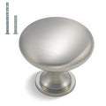homdiy 30 Pack Cabinet Knobs Brushed Nickel Drawer Knobs - Solid Zinc Alloy Kitchen Pulls Modern Cabinet Hardware for Dresser Drawers