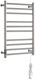 Heated Towel Rail Rails Towel Warmer Timed Electric Towel Rack 304 Stainless Steel Waterproof Wall Hanging Towel Drying Rack Suitable for Hotels Families Bathrooms Socket (Colo