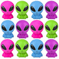 12 - Bright Alien 4.25" Squishy Slow Rise Foam - Scented Sensory, Stress, Fidget Toy Memory Foam Expands (Bulk - 12 Aliens (1 Dozen))