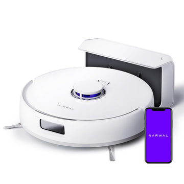Narwal Freo X Plus Robot Vacuum and Mop, 7-Week Dust Storage, Zero Tangles, 7800Pa Suction, Mopping, Tri-Laser Obstacle Avoidance, LiDAR Navigation, Multi-Floor Mapping, Alexa Control (Renewed)