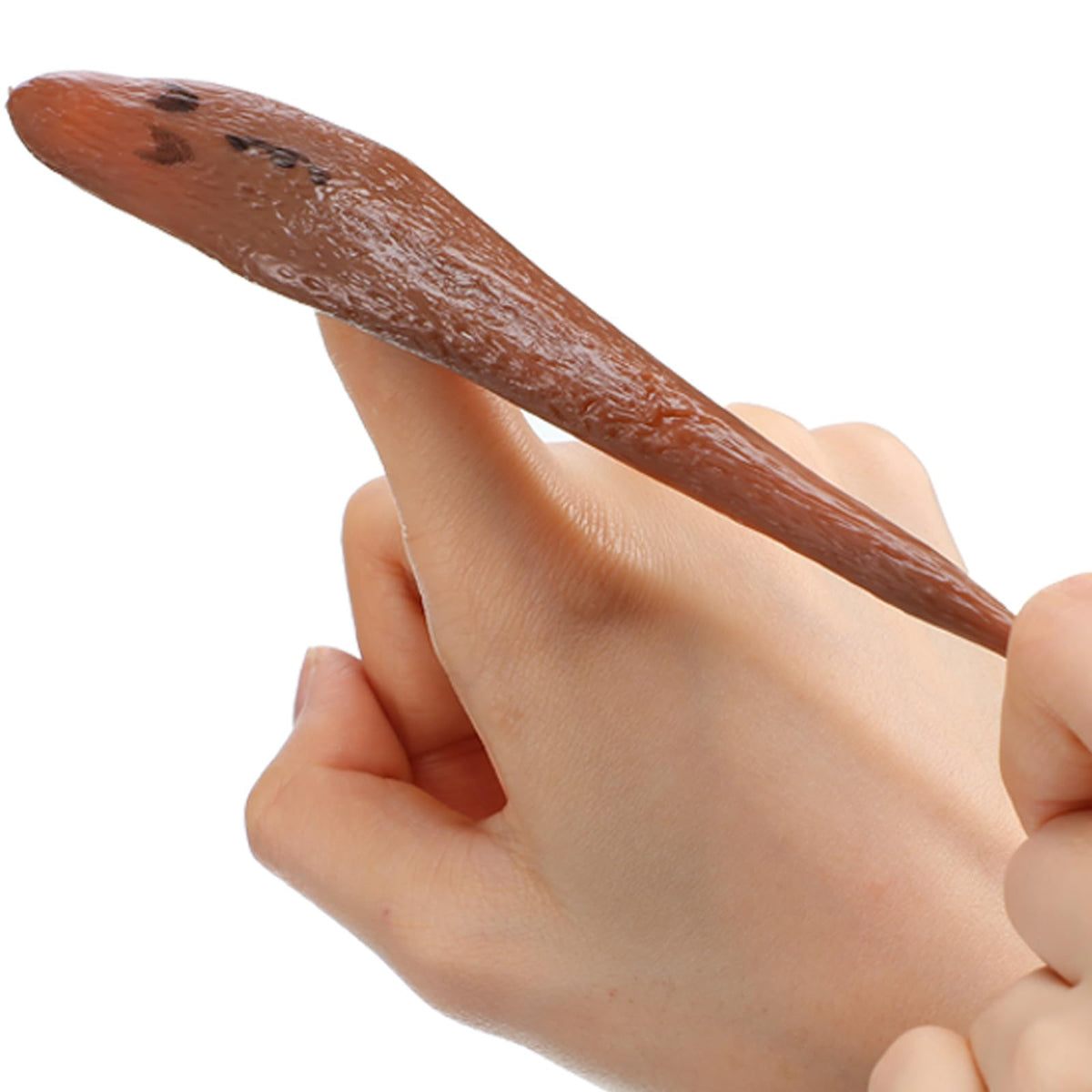 Jerify 24 Pieces Funny Stretchy Poop Finger Slingshot Toys Poop Rubber Ornament Prank Fingers Slingshot Fake Toys for Flying Game Party Favor Halloween April Fools' Day Birthday Gift