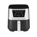 Cuisinart Air Fryer, Large 6-Quart Basket with 4 Cooking Functions to Air Fry, Bake, Roast, and Keep Warm, 3 Presets, PFAS-Free, Dishwasher-Safe Parts, AIR-180, Black & Stainless Steel