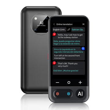 AI Language Translator Device, 2026 Upgraded ChatGPT Two Way Real time Translator Device, 150 Languages Voice Translator Support AI/Online/Offline/Group/Phone Translation for Travel Business