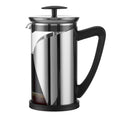 KYZ French Press Coffee Maker, 304 Stainless Steel with 4 Level Filter, 20oz Borosilicate Glass Coffee Press, Heat Resistant, Easy to Clean, 100% BPA Free for Coffee & Tea