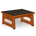 Wooden Step Stool with Non-slip Rubber Feet Step, Heavy Duty Platform Stepping Stools with 450 Lbs Capacity for Bedroom Kitchen Bathroom, Bed