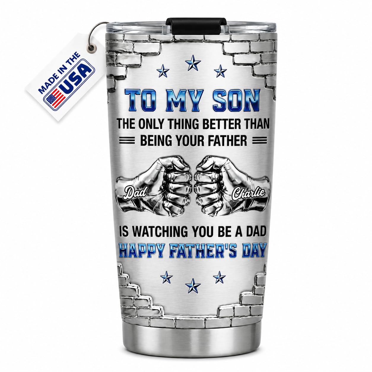 Wrappiness To My Son Coffee Tumbler 20oz - Son Gifts from Mom, Dad How Much I Love You Stainless Steel Travel Cup - Personalized Fathers Day Mug Gifts for Christmas, Birthday Gifts for Adult Sons