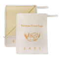 Lorine Beeswax Lining Bread Bags, Reusable Bread Bags for Homemade & Sourdough Bread, Large capacity 13 * 17'', Moisture Lock with Zip for Bread Freshness with Sealing (2 PCS)