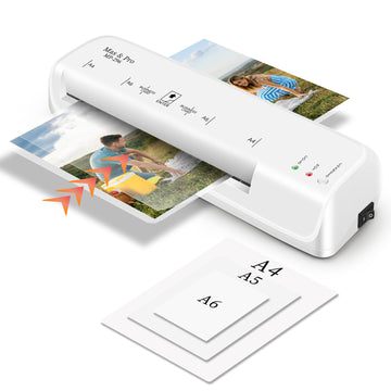 9 Inch Laminator Machine with 40 Laminating Sheets | Dual Rollers for a professional finish, For Home/School/Office Use, Anti-Jam, Auto-Sleep Safty Mode, Supports 3mil & 5mil