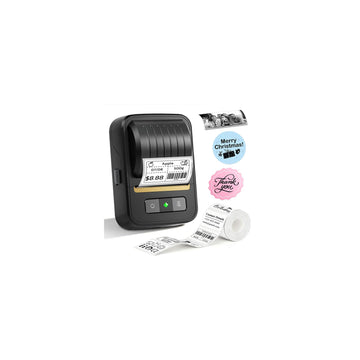 Label Maker Machine with Tape, N20 Bluetooth 2 Inch Thermal Label Printer, Portable Inkless Sticker Printer for Small Business, Home, Kitchen, School & Office Organization, Includes 1 Label Roll
