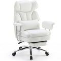 Sweetcrispy Executive Home Office Chair, Ergonomic Desk Chair, big tall, White