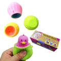 Chick Stress Squeeze Toy 3 Pack Cute Animal Pop Out Funny Toys Anti Stress Soft Sensory Toys for Adults Kids Boys Girls Easter Gifts (Boxed)