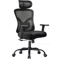 Noblewell Ergonomic Office Chair with Padded Lumbar Support, 2d Headrest, Adjustable Armrests, Upgraded Contoured Seat Cushion, 130° Rocking