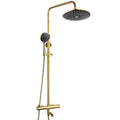 Shower Fixture 3 Functions Shower System Thermostatic Shower Faucet Set Bathroom Rain Mixer Shower Combo Set with 3 Functions Hand Shower