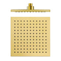 Rain Shower Head,9 Inch High Pressure Shower Head, Abs Bath Square Shower Head, Square Rainfall Shower Heads, Ti-Pvd Gold