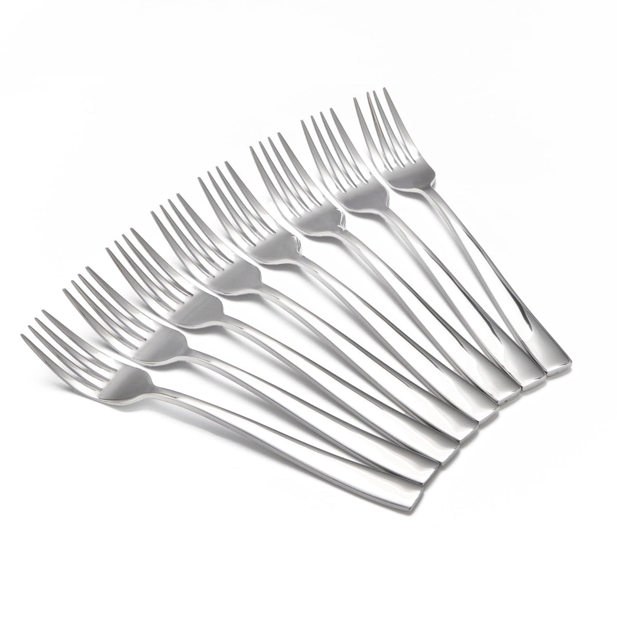 8-Piece Salad Forks Set, Food Grade Stainless Steel Silverware Dinner Fork, Flatware Forks Use for Home, Kitchen, Restaurant, Dishwasher safe - 7 Inches