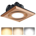 Bathroom Exhaust Fan with LED Light Vent Fans for Ceiling,Ventilation Fan Light Combo 374 CFM 1.2 Sones Quiet for Bathroom Shower Restroom Farmhouse - Adjustable Light 3000K/4000K/6500K