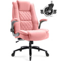 High Back Office Chair, Ergonomic Executive Computer Desk Chair, 31 inches x 28 inches x 48.8 inches, Pink