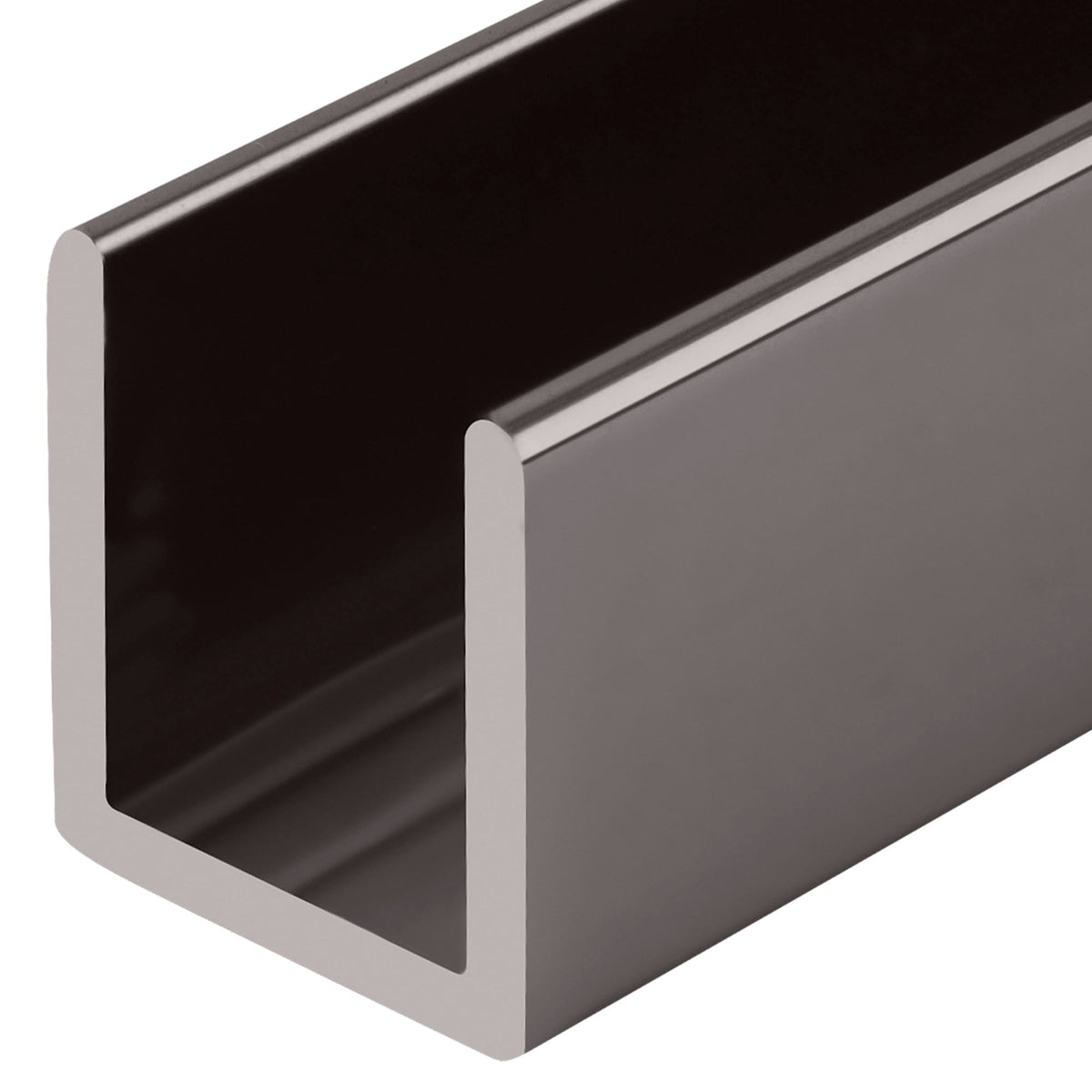 CRL SDCD12PN Polished Nickel 1/2" Fixed Panel Shower Door Deep U-Channel - 95"