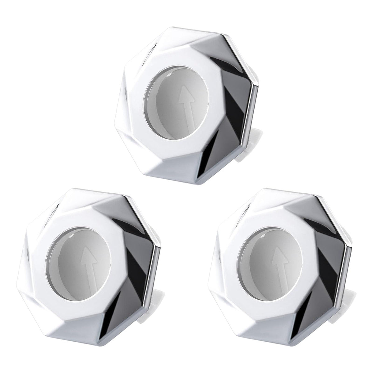 3Pieces Sturdy Overflows Covers Convenient for Bathroom and Kitchen Supplies Sink Basins Easy to Installion Designs