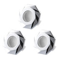 3Pieces Sturdy Overflows Covers Convenient for Bathroom and Kitchen Supplies Sink Basins Easy to Installion Designs