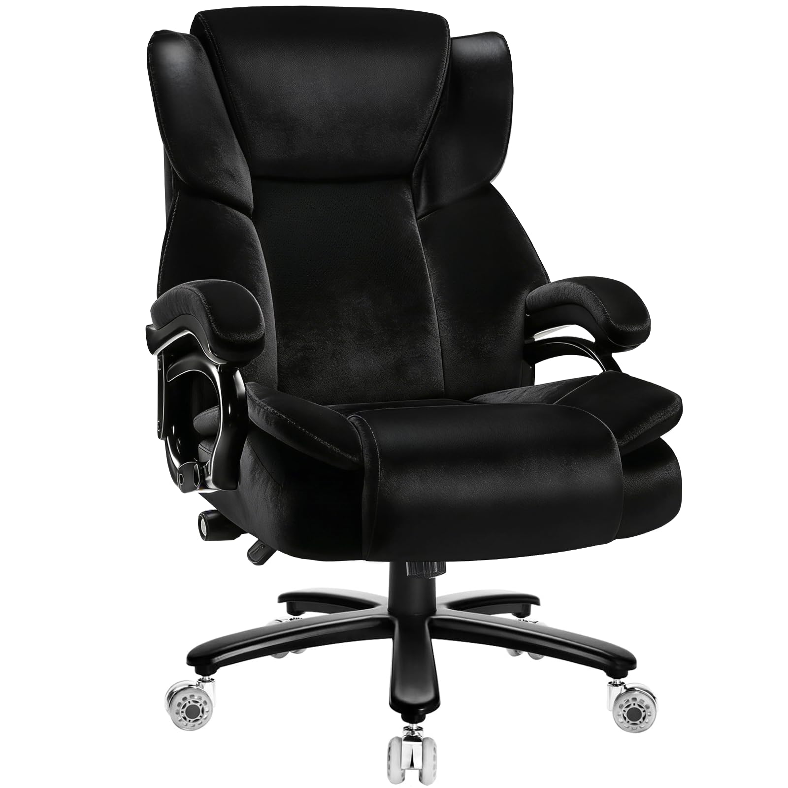 Indulgear 500lbs Fabric Big and Tall Office Chair,500lbs Heavy Duty Office Chair for Heavy People, High Back Executive Computer Chair with
