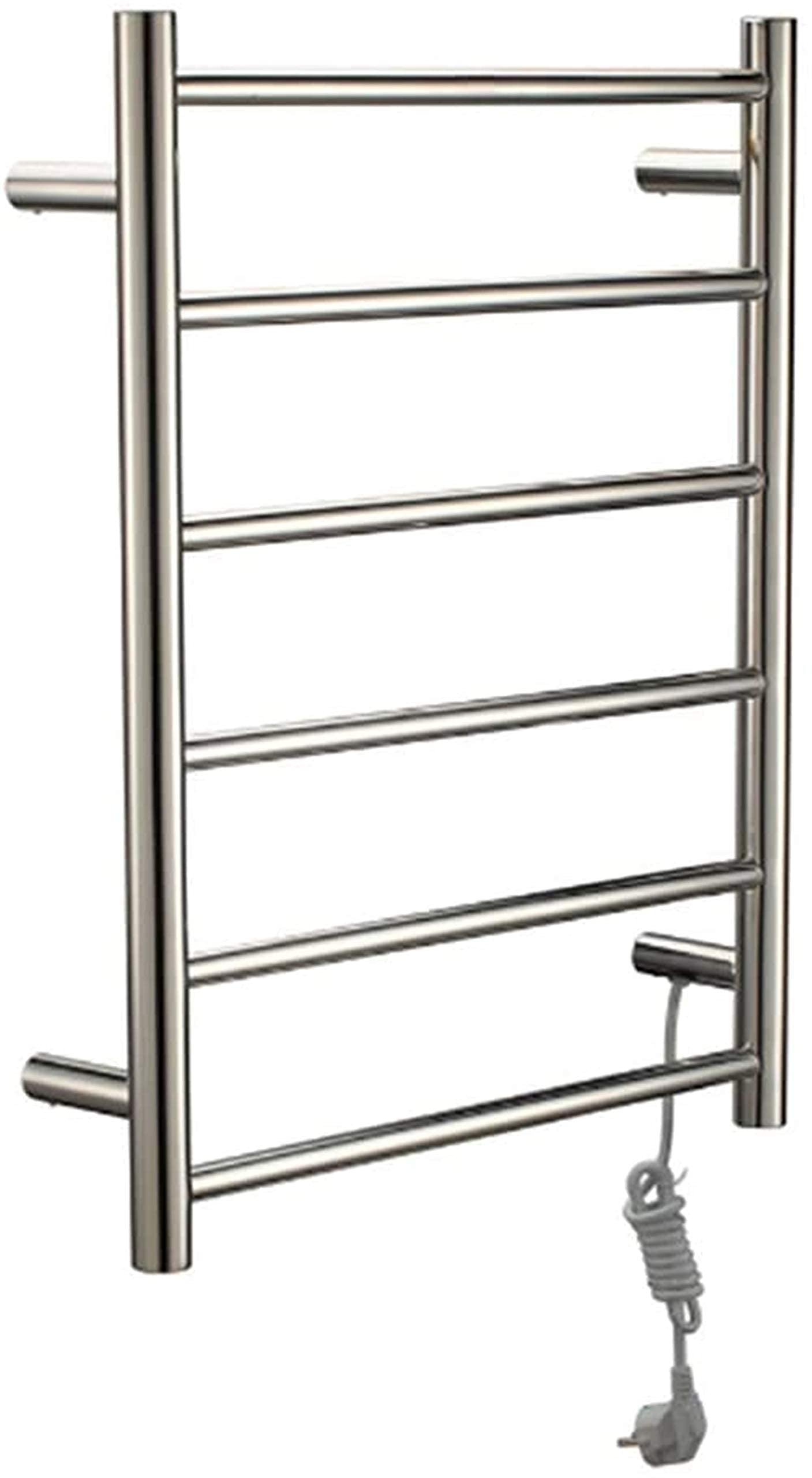 Heated Towel Rail Rails Wall Mounted Towel Warmer Bathroom Electric Towel Rack Luxurious Thermoelectric Stainless Steel Towel Heater Keep Bathroom and Towel Dry (Color : Hardwir