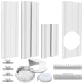 Portable Air conditioner Window Vent Seal Kit with Universal Coupler Fit for 5.1"/5.9" Exhaust Hose, Mobile A/C Unit Window Vent Kit with 4 Vent Seal Plates for Vertical/Horizontal Sliding Window