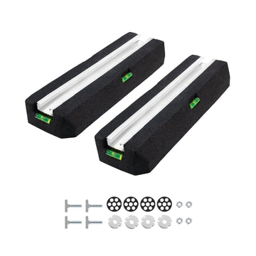 Floor Mounting Base Pad Kit for 9000 - 24000 BTU Air Conditioner Heat Pump, Universal Rubber Anti-Vibration Mini Split Pad, Bearing Capacity: 2200 LBS