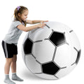 Shindel 27-Inch Giant Inflatable Soccer Ball - Soccer Themed Party Decor & Beach Pool Games, Heavy-Duty Without BPA Vinyl Ball for Outdoor Sports, Backyard, Lake & Birthday Activities