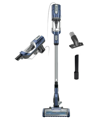 Shark HZ600 Ultralight Pet Pro Corded Stick Vacuum with PowerFins & Self-Cleaning Brushroll, Converts to Hand Vacuum, Pet Crevice & Upholstery Tools, Blue (Renewed)